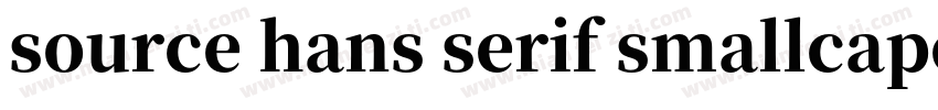source hans serif smallcapes字体转换